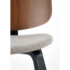 K563 Spisebordsstol - Valnød / Grå / Sort