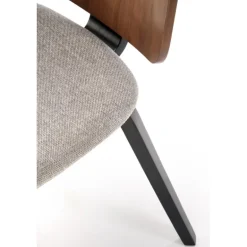 K563 Spisebordsstol - Valnød / Grå / Sort