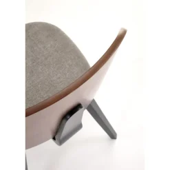 K563 Spisebordsstol - Valnød / Grå / Sort