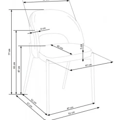 K373 Spisebordsstol Beige