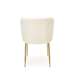 K474 Spisebordsstol Creme/guld