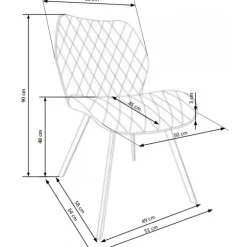 K360 Spisebordsstol Grå