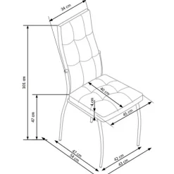 K416 Spisebordsstol Grå