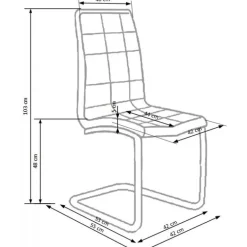 K147 Spisebordsstol Grå