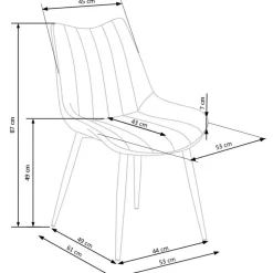 K388 Spisebordsstol Grå