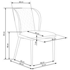 K399 Spisebordsstol Grå