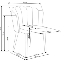 K386 Spisebordsstol Grå