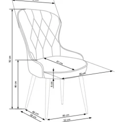 K366 Spisebordsstol Grå