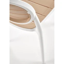 K529 Spisebordsstol Hvid / Naturlig