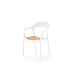 K530 Spisebordsstol Hvid / Naturlig