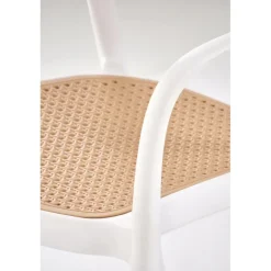 K530 Spisebordsstol Hvid / Naturlig