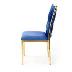 K436 Spisebordsstol Mørk Blå/Guld