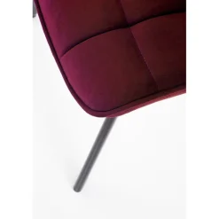 K332 Spisebordsstol mørkerød