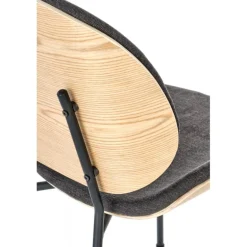 K467 Spisebordsstol Naturlig eg / MørkeGrå