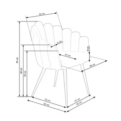 K410 Spisebordsstol Pink