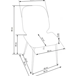 K381 Spisebordsstol Rosa