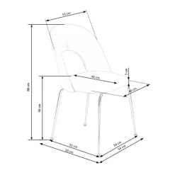 K385 Spisebordsstol Sort