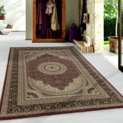 Kashmir Orientalsk tæppe Orientalisk - Rød