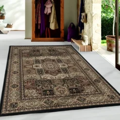 Kashmir Orientalsk tæppe Orientalisk - Sort