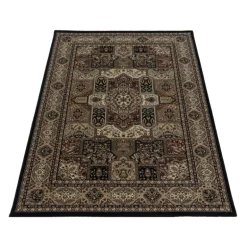 Kashmir Orientalsk tæppe Orientalisk - Sort