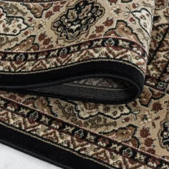 Kashmir Orientalsk tæppe Orientalisk - Sort