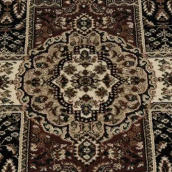 Kashmir Orientalsk tæppe Orientalisk - Sort