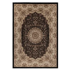 Kashmir Orientalsk tæppe Orientalisk - Sort