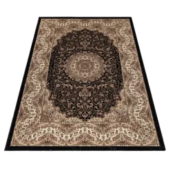 Kashmir Orientalsk tæppe Orientalisk - Sort