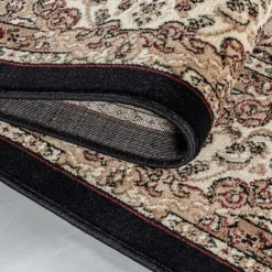 Kashmir Orientalsk tæppe Orientalisk - Sort