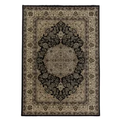 Kashmir Orientalsk tæppe Orientalisk - Sort