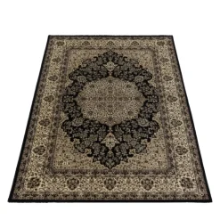 Kashmir Orientalsk tæppe Orientalisk - Sort