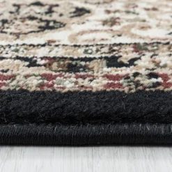 Kashmir Orientalsk tæppe Orientalisk - Sort