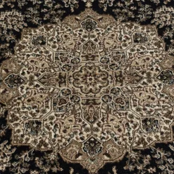 Kashmir Orientalsk tæppe Orientalisk - Sort