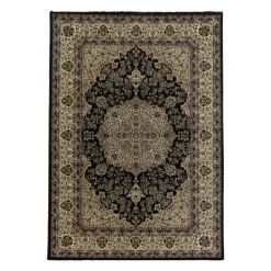 Kashmir tæppe - Sort