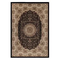 Kashmir tæppe - Sort