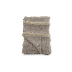 Katleen Plaid - Beige og Lysegrå