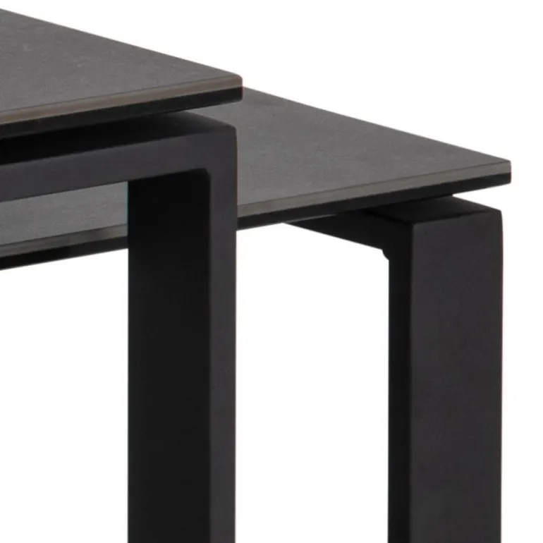 Katrine sofabord sort glas