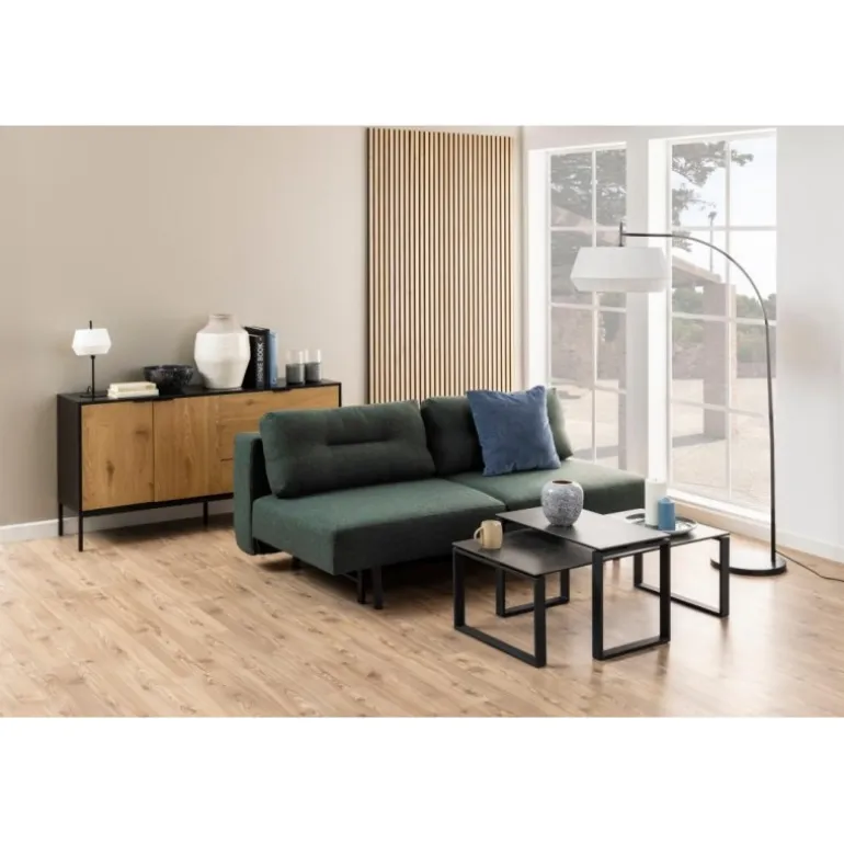 Katrine sofabord sort glas