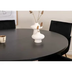 København Rund Spisebordssæt - Sort og Kobber