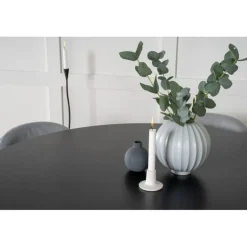 København Rundt Spisebordssæt - Sort og Lysegrå