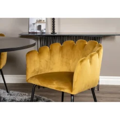 København Rundt Spisebordssæt - Sort og Messing