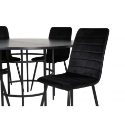 København Rundt Spisebordssæt - Sort