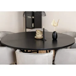 København Rundt Spisebordssæt - Sort og Lysegrå