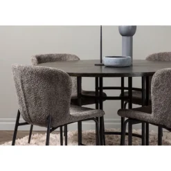 København Rundt Spisebordssæt - Beige og Mocca