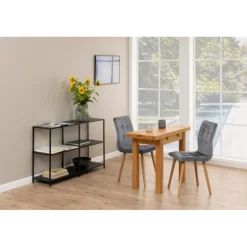 Kenley klapspisebord i olieret eg – 45/90 × 100 cm