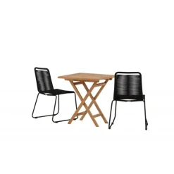 Kenya e Loungesæt - Havemøbelsæt - Sort,Natur