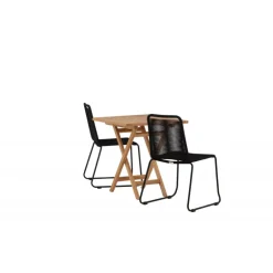 Kenya e Loungesæt - Havemøbelsæt - Sort,Natur