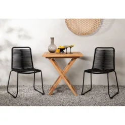 Kenya e Loungesæt - Havemøbelsæt - Sort,Natur