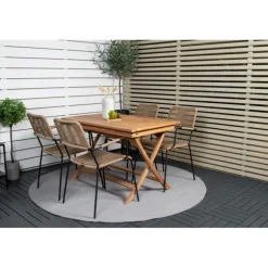 Kenya t Loungesæt - Havemøbelsæt - Beige,Sort,Natur