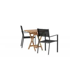 Kenya t Loungesæt - Havemøbelsæt - Sort,Natur